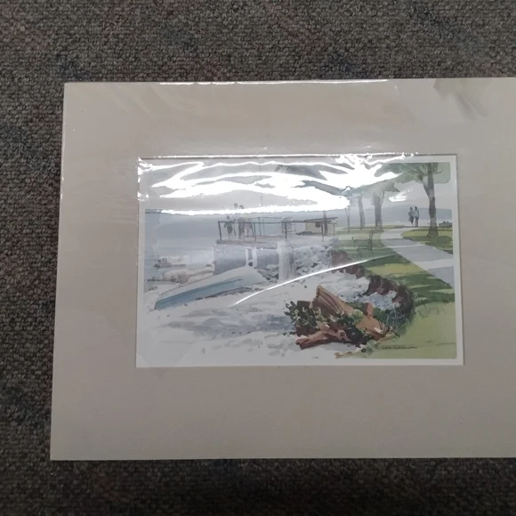 Watercolor painting, beach - Picture 2 of 3